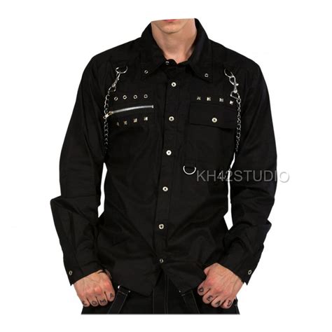 goth button up shirt|gothic long sleeve shirts.